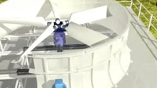 Induced draft cooling tower