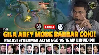 GILA FREYA ARFY MODE BARBAR COK❗REAKSI STREAMER M7 LOWER BRACKET AE VS TLPH | GAME 4