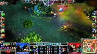 CLG (Counter Logic Gaming) vs Cloud 9 (C9) || Super week NA LCS Summer 2013 W9D2 || Full Game HD