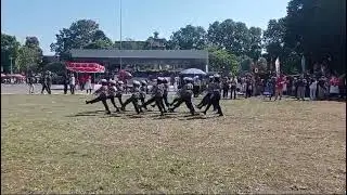 penampilan SDN 1 Dadap dalam Gerak Jalan Merdeka dinas Dikbud Pendidikan Provinsi NTB