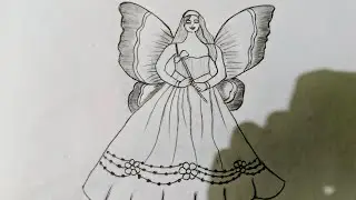 How to draw beautiful queen pari picture #ruchikaartcreation #art #easyartlover #viralvideo #drawing