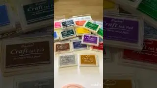 Golden Stamp Pad Colors &mdash; Ink Swatch Test with Clear Stamps 💛✨