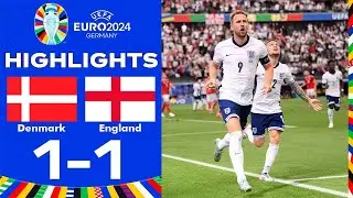 Denmark vs England (1-1) Euro 2024 All GOALS & Extended HIGHLIGHTS | UEFA EURO 2024