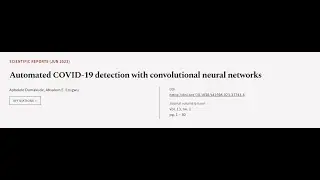 Automated COVID-19 detection with convolutional neural networks | RTCL.TV
