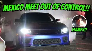 Mexican Independence Day Car Meet Turned Into A BURNOUT WARZONE!!