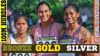 100m Hurdles Women Aparna Roy Supreme in Final  1st National U23 Athletics Championships 2021 in 4K