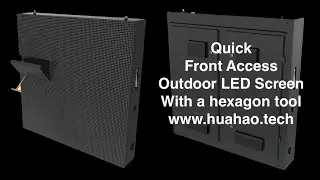 Quick Front Access Outdoor LED Screen with a hexagon tool