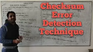 Checksum Error Correction Technique in Data Link Layer
