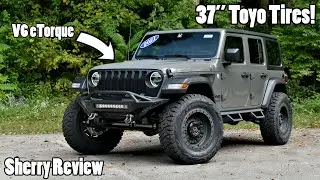 37-дюймовые шины! Поднятый Jeep Wrangler V6 eTorque 2021 года &mdash; SCA Performance Black Widow | Обзор Sherry