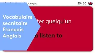 50 mots en Anglais pour les secrétaires (audio et traduction)