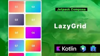 LazyGrid with Gradient Cards - Jetpack Compose // Android Studio