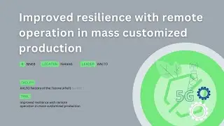 Improved resilience with remote operation in mass customized production