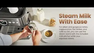 Chefman Crema Deluxe Espresso Machine with Double Boiler