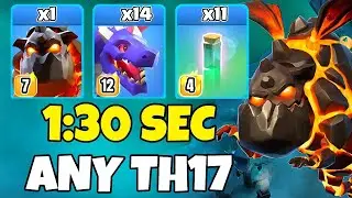 TH17 Dragon + Lava Hound + RC Charge Attack Strategy | TH17 Attack Strategies (Clash of Clans)