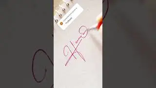 Letter H signature style #signature #shorts #calligraphy