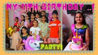 Shaina's 11th rocking Birthday - With Family & Friends #revolvingcouple #bdaybash #unicorntheme
