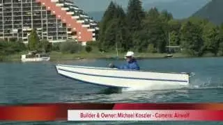 Eigenbau-Elektroboot, Homemade boat, Plywood boat, Glider. Torqeedo