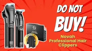 NOVAH TMR-001 Hair Clipper ✂️ | Professional, Rechargeable & Precision Grooming