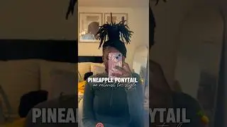 Pineapple ponytail 🍍 #locs #locstyle #noretwist #locstylesforwomen #locsjourney #fypyoutube #fyp