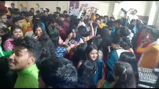 Swaraswati Pujo at Raja Manindra Chandra College. Just Like Night Club Party.