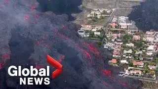 La Palma volcano: 80 days after eruption began, lava still flows over scorched island