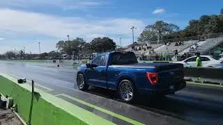 2023 F150 1/4 mile 5.0 RCSB Whipple Stage 2 with Palm Beach Dyno Tune.