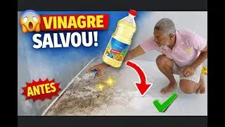 GENTE o VINAGRE faz milagre na limpeza de machas profundas de obra