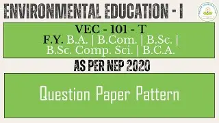 FY SPPU Exam Pattern | VEC-101-T Environmental Education 1 | Rescuer EduSkills