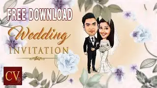 After Effects Wedding Invitation template free download 2023 | Brown falling leaves |