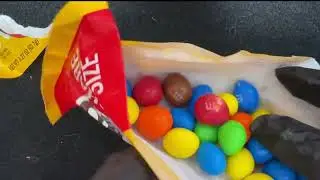 Peanut M&M’s Eating Mukbang | No Talking |  ASMR M&M's CHOCOLATE Crunchy Eating Sounds *NO TALKING*