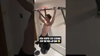 ⁉️kg pull-up warmup nerfed 😂 happy ahh music ;) #gymmemes #pullups fixed it though 👌 great bar!!