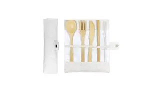 MUST See REVIEW! Eco-Friendly Reusable Bamboo Cutlery Set | 8-Piece Wooden Flatware | Ideal for T..