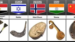 Ancient Musical Instrument  From Different Countries
