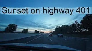 Highway 401 Sunset #automobile #traffic #highway401 #sunset