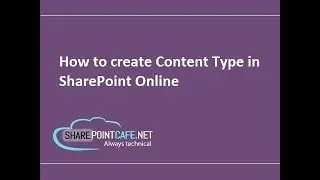 How to create content type in SharePoint Online?