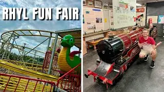 Видеоблог о ярмарке развлечений Rhyl Fun Fair и миниатюрной железной дороге, август 2024 г.