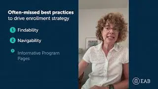 EAB .edu:optimized: Four missed best practices to drive enrollment strategy