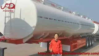 Factory price fuel tanker trailer 45000 liters Aluminium petrol tanker aluminum fuel tanker trailer