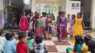 Pongal celebrations dance performance by 1st class students 