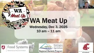 WA Meat Up Dec. 25&ndash;Rulemaking: Solid Waste Handling&ndash;Organic Materials; On-Farm Meat Processing Waste