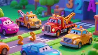 🚗🔧 Counting with the Tow Trucks and the Cars! | Numbers 1 to 20 Song for Kids 🎵🔢