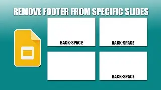 How to remove footer from specific slides in google slides