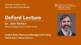 John Bolten | Global Water Resource Management Using NASA Earth Observations