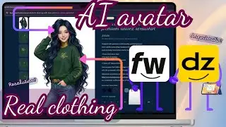 Create product mockup with AI avatar - Fourthwall and Dzine AI tutorial