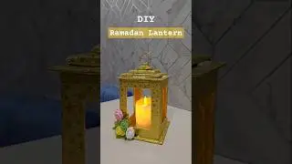 DIY Lantern for Ramadan🌙| RAMADAN DECORATION #shorts #diy #crafts #handmade #viral