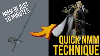 1 Minute Guide to NMM - Paint non metallic metal sword in just 10 minutes