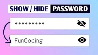 Show/Hide Password Toggle With HTML CSS & Javascript | Hindi Tutorial