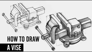 How To Draw Bench Vice, ITI ENGINEERING DRAWING FIRST YEAR ALL TRADE #SANJEEVSIRITI#