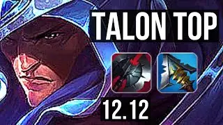 TALON vs JAYCE (TOP) | 8/0/6, 5.2M mastery, 1400+ games, Legendary | EUW Master | 12.12