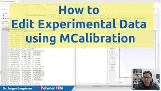 How to Edit Experimental Data using MCalibration